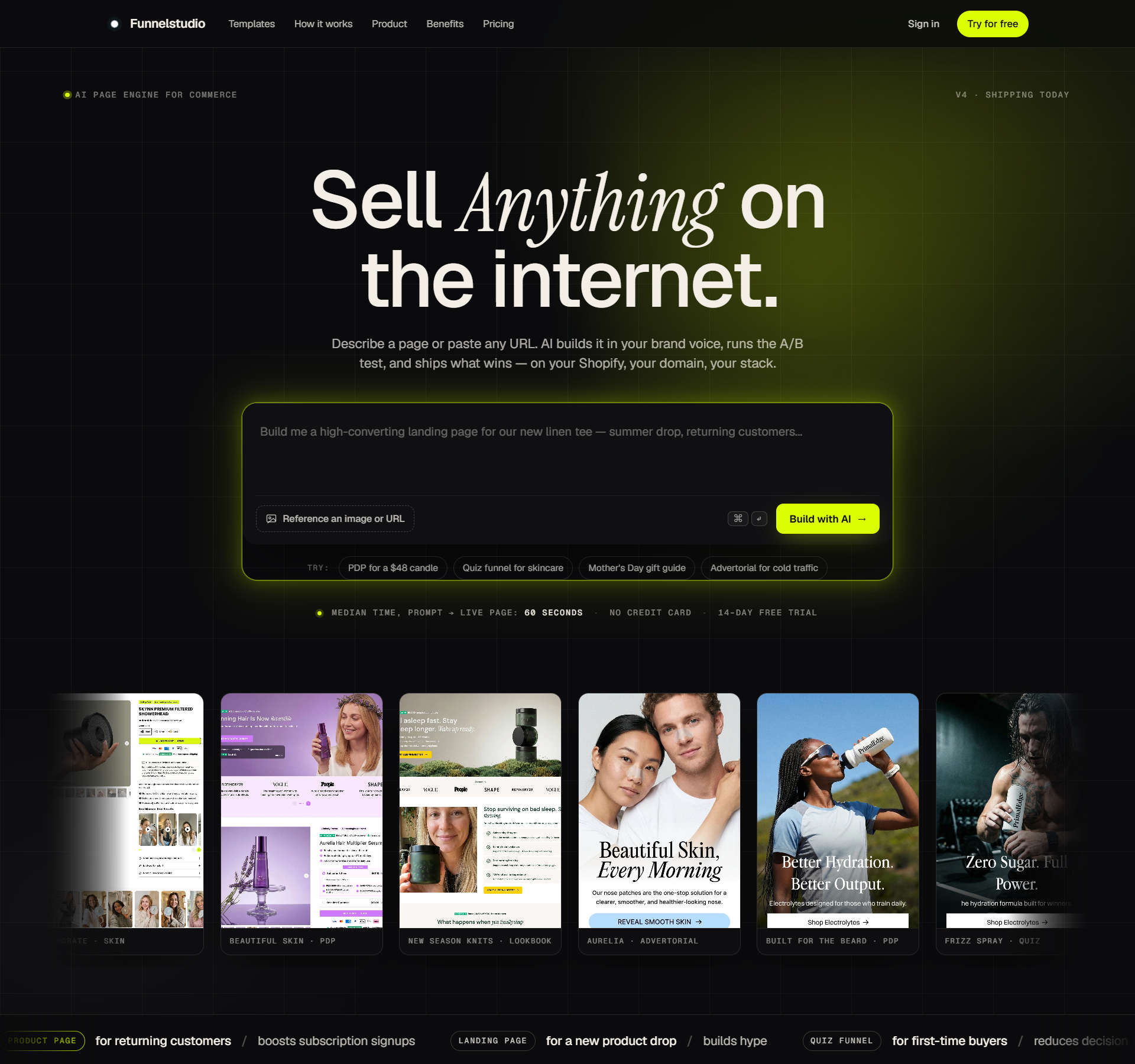 FunnelStudio — Sell Anything on the Internet hero