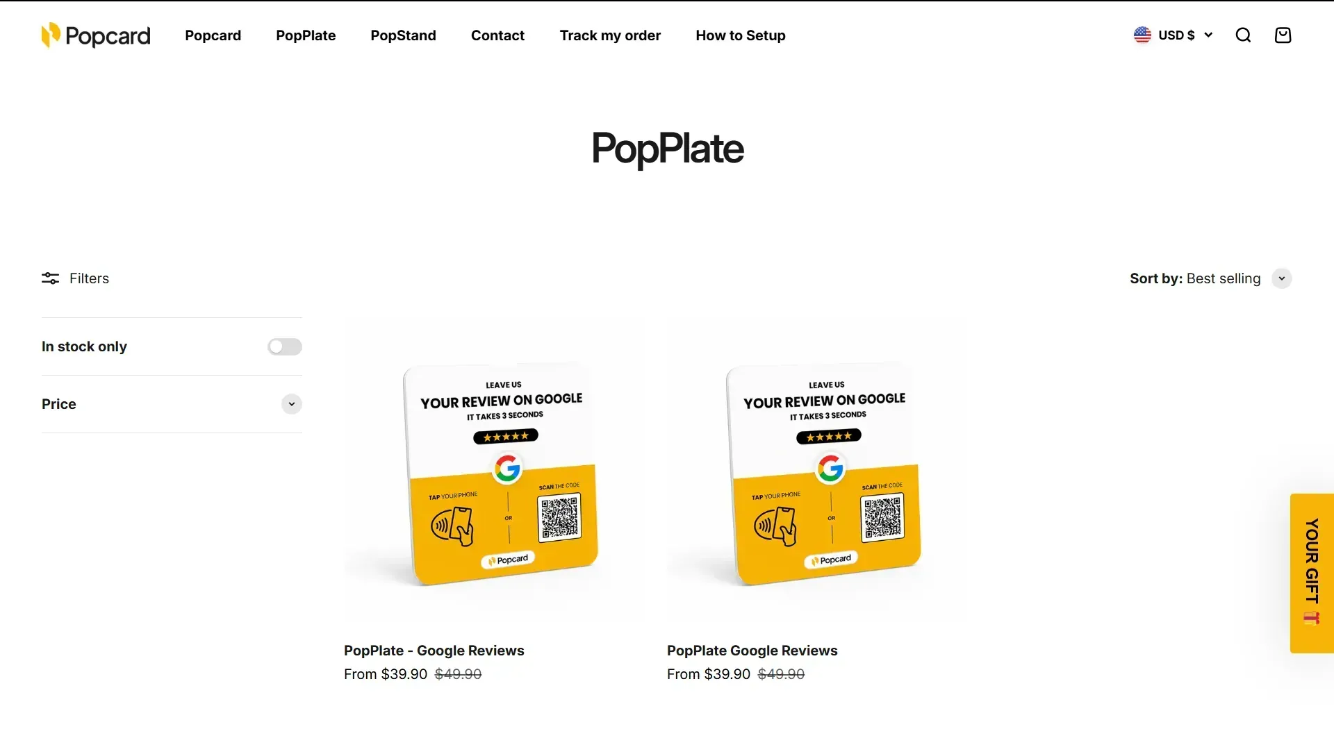 Popcard screen 4