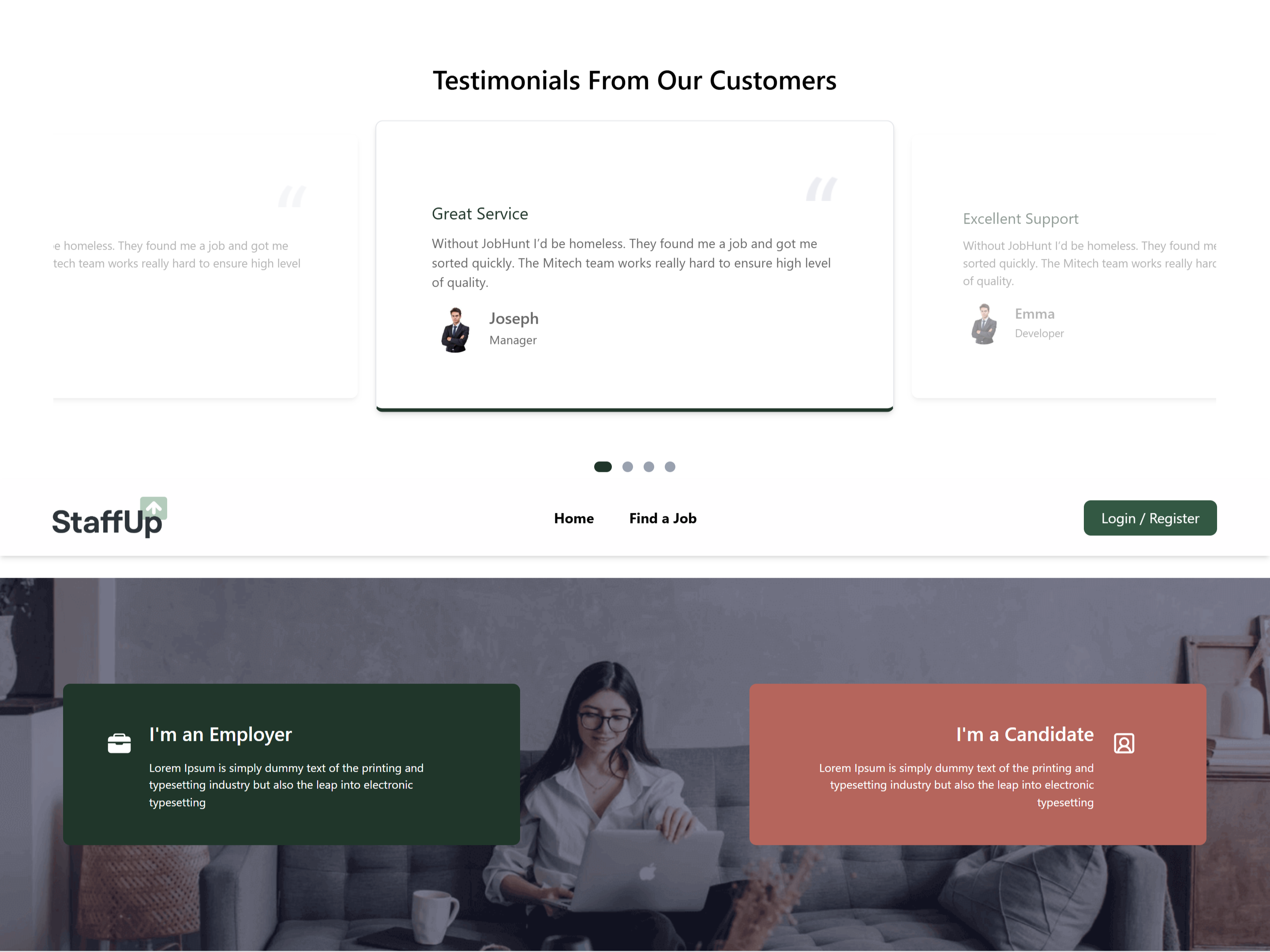 StaffUp - Job Detail Page